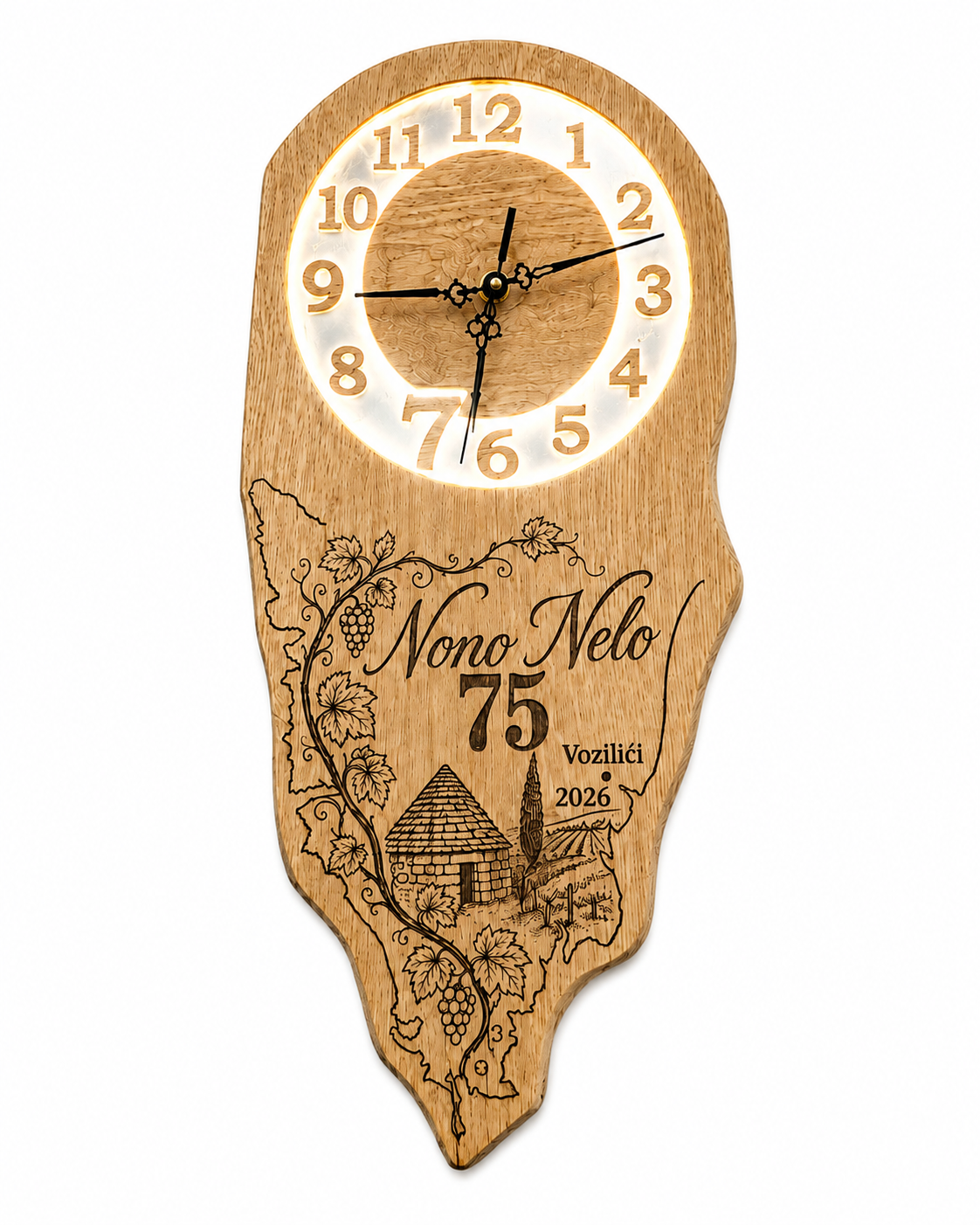 Personalizirani drveni sat